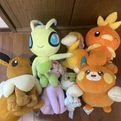 【タグ付き】ポケモン ぬいぐるみセット