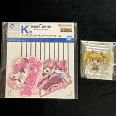 1番くじ　Ｋ賞　クリアステッカー&フレークシール　ビスケ　アクリルスタンド