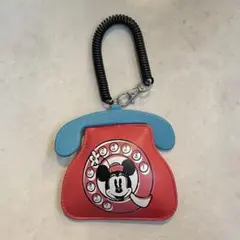 ミッキーマウス ミニーマウス　電話型パスケース