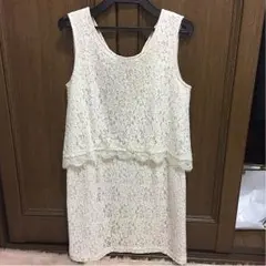 Noela❤️美品snidel✨ノエラレースペプラムワンピースホワイト