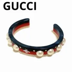 GUCCIブレスレット シルヴィウェブ カフバングル Bee アクセサリー 美 