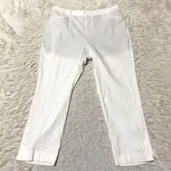 良品✨23区 パンツ 麻 ポリウレタン ストレッチ 大きいサイズ