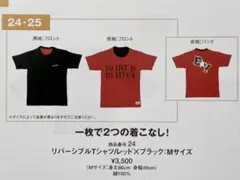 矢沢永吉 E.Y Style TOUR 2003 リバーシブルTシャツ 赤黒 M