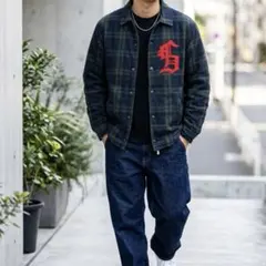 Supreme タータンチェック柄 コーチジャケット Sサイズ　Sロゴのサムネイル