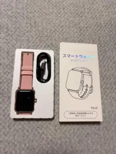 スマートウォッチ TK19 ピンク 本体