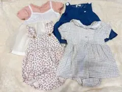 女の子 ロンパース　70cm まとめ売り④