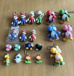 スーパーマリオ　キャラクター　キーホルダー　20点セット　バラ売り可能
