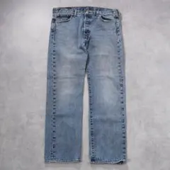 リーバイス501 Levis W32 ブルーデニム 青 ヒゲ 古着 17916