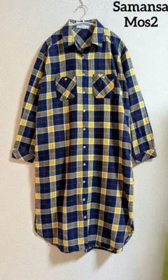 Samansa Mos2 シャツワンピース　コットン　Mサイズ
