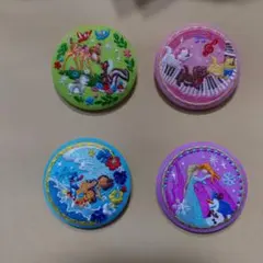ディズニー刺繍缶バッジ 4個セット