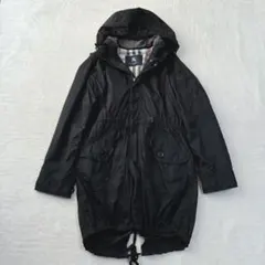 極美品♡ バーバリーロンドン　ウール混　コート　ブラック　日本製　38 極美品♡ バーバリーロンドン ウール混 コート ブラック 日本製 38