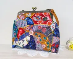ロラライハリス♡newブルーWデニム♡刺繍のスマホショルダー♡ポーチ