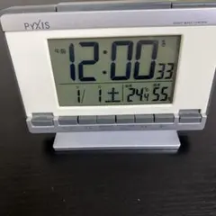PYXIS 電波時計 デジタル 置時計 温湿度計のサムネイル