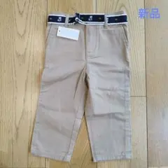新品未使用　ラルフローレン　パンツ　80 ベージュ　ベルト　キッズ　犬