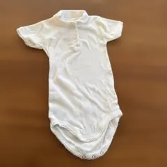PETIT BATEAU ホワイト ボディスーツ 6m/67cm ロンパース