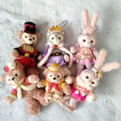 ぬいぐるみバッジ６点くるみわり　クリスマス　ダッフィー＆フレンズ　ステラ・ルー
