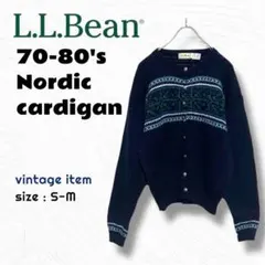 70-80's L.L.Bean ノルディック カーディガン / ヴィンテージ
