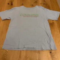 エヘカソポ　ロゴプリント 半袖Tシャツ ライトブルー