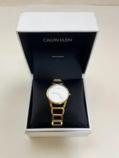 カルバンクライン レディース腕時計 ゴールド 箱・コマ付きのサムネイル