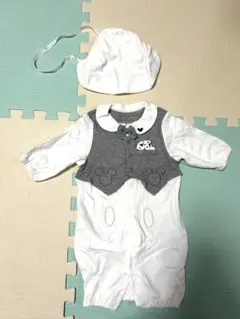 ベビー　服　ドレスオール　カバーオール　ミッキー ディズニー　セレモニー