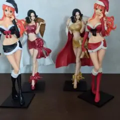 【4体セット】ワンピース フィギュア クリスマス ナミ ハンコック