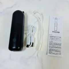 携帯　扇風機ハンディファン USB 充電　猫型　熱中症対策　ブラック