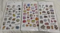 3COINS ぷっくりシール 3点セット