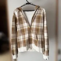 00S A BATHING APE チェック柄パーカー S