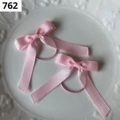 【762】　ピンク　推し活　たらりん　リボン　ヘアゴム　キッズ　ベビー