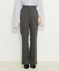 vis a vis 洗える フレアパンツ S チャコール 美品