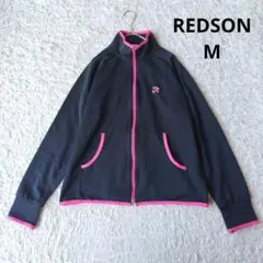 【REDSON】ジャージ トレーニングウェア 黒/ピンク バドミントン M