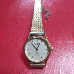 Citizen Castalia ゴールド腕時計　金色　ビンテージ