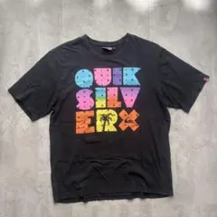old quikslver logo print boxy 10 - メルカリ