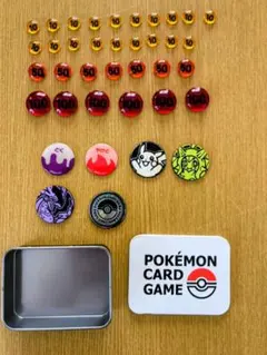 ポケモンカードゲーム ダメカン・マーカーセット 缶ケース付き