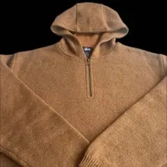 ハーフジップ” old stussy 紺タグ ニット パーカー 90s 00 - メルカリ