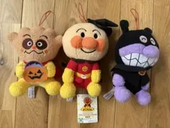 アンパンマン　ころふわ　わくわくハロウィンぬいぐるみ　３セット
