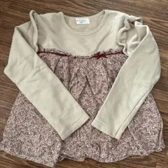 花柄　トレーナー　130