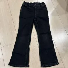GU ブラックデニムパンツ 110cm