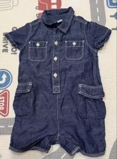 BabyGAPデニムロンパース 12-18m