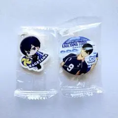 影山飛雄 缶バッジ めじるしチャーム 2点セット