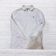 Polo by Ralph Lauren ホワイト 長袖ラガーシャツ M