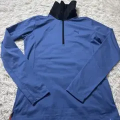Puma レディース ゴルフシャツ 青 ハイネック