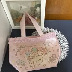 サンリオ　Little Twin Stars フリル ミニトートバッグ