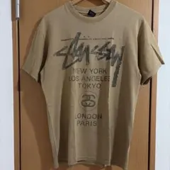 stussy ワールドツアー Tシャツ M カーキ