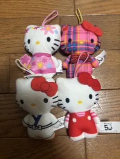 ハローキティ ぬいぐるみ 4体セット+オマケ - メルカリ