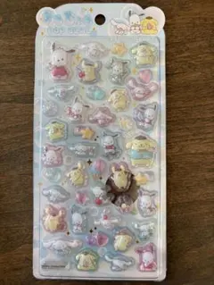 正規品うるちゅるポップシール　ポムポムプリン　ポチャッコ　シナモン　サンリオ