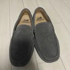 ジョン・マスター グレー モカシン27cm 美品　スエード