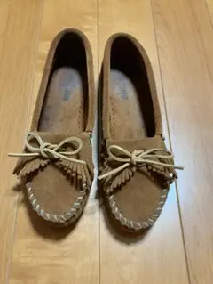 ミネトンカ モカシン フリンジ ブラウン 402L サイズ8