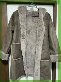 【定価12,800円】ダークブラウン　RAY CASSIN ムートンコート