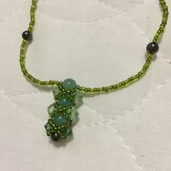 スワロフスキーネックレス グリーン